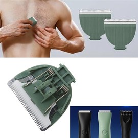 2 Pack Green Replacement Blades for Meridian Trimmer, Trimmer Replacement Blade for Meridian Electric Body Onyx Sage