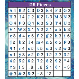Carson Dellosa 219-Piece 4 Inch Galaxy Marble Cutout Letters for Bulletin Boards, Numbers, Punctuation & Symbols, Space Themed Bulletin Board Letters, Galaxy Classroom Letters for Bulletin Board