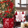 Miaikoe Christmas Cushion Covers 50x50 Set of 4 Christmas Decoration