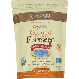 Spectrum Essentials Organic Ground Flaxseed, 14 Ounce (Pack of 4)