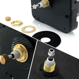Quartz DIY Clock Movement Mechanism DIY Replacement Parts (No Hour and Minute Hands Included)