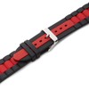 Hadley-Roma MS-3344 Black/Red 22mm Diver
