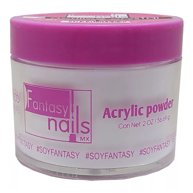 Fantasy Nails Polvo Acrilico Crystal 2 Oz, Fantasy Nails, Uñas.