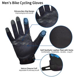 Intra-FIT Cycling Gloves Bike Gloves Biking Gloves for Men Women, Touch Screen, Breathable and Lightweight Road Racing Bicycle Gloves for Outdoor Sports