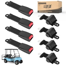 10L0L Golf Cart Front & Rear Seat Belt Kit for Yamaha, Club Car, EZGO Golf Cart Models,Universal Retractable Seat Belt Kit- 4PCS(Note: Without Mounting Bracket)