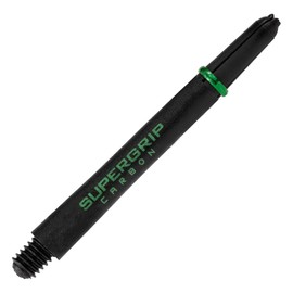 Harrows Supergrip Carbon Green Shafts, Increased Aerodynamic Flow, Dart Shafts, 3 Shafts per Pack, 3 Packs Included (9 Shafts in Total) (Medium)