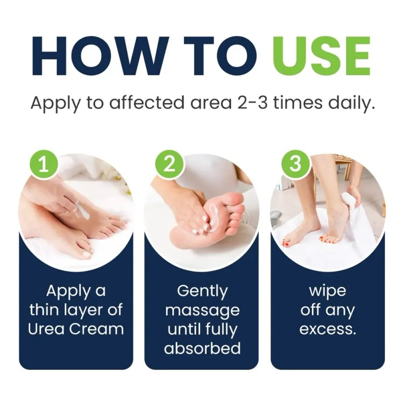 Foot Cure Crema Eliminación Talón Agrietado Picazón Y Tiña