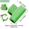 Wopanxye 温室クランプクリップ 直径19mmチューブ適用 園芸用品 植物用クリップ パッカー 家庭用ビニールハウス フィルムメッシュポールクランプ パイプクランプ 支柱に固定クリップ