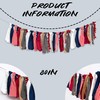 Upfirst 4th of July Patriotic Fabric Garland Banner