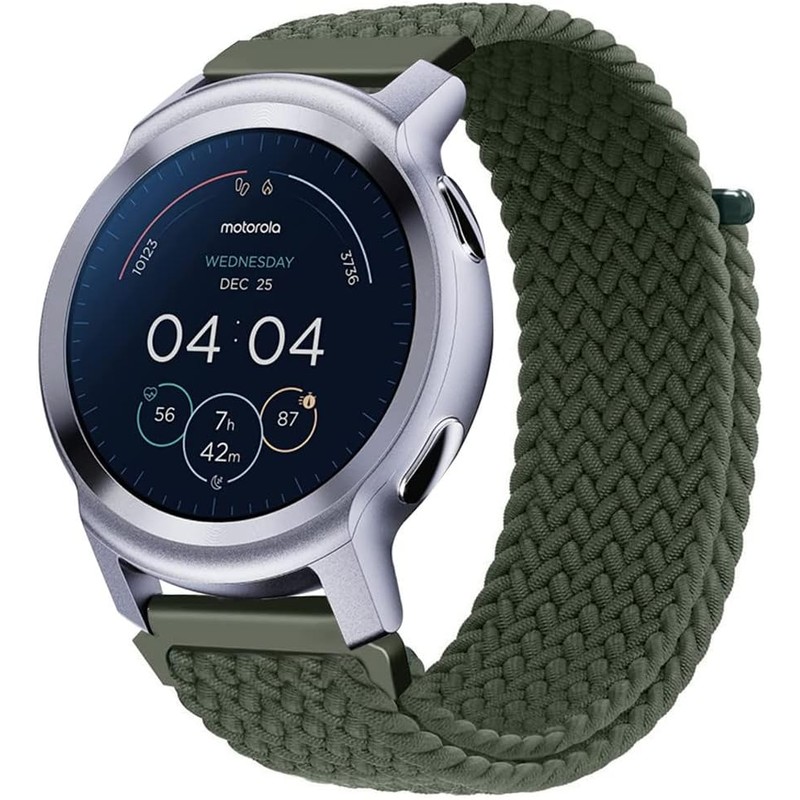 Correa Elástica Trenzada para Motorola Moto Watch 100 - Banda
