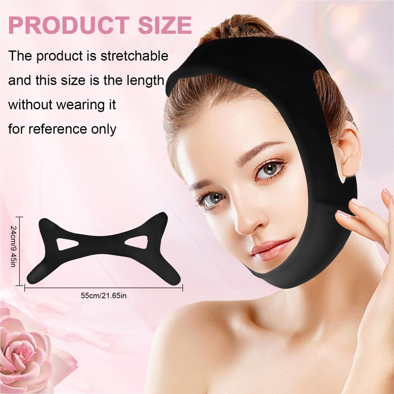 Anti Snoring Chin Strap for CPAP Users,V-Line Mask/Chin Strap for
