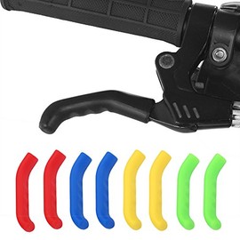 Tbest Bicycle Brake Lever Protector Cover, 1 Pair Grip Protector Cover 5 Colors Anti-Slip Brake Handle Silicone Sleeve for Mountain Road Bike Cycling