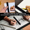 2 Pack 6 Inch Ruler,Metal Ruler,Mm,Metric,Small,Small Metal,Rulers,Millimeter Laser Engraved, for