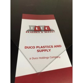 Duco Plastics and Supply Cast Clear Acrylic 1/4" 6" x 6" (1 Pack) Plexiglass Plastic Solid Sheet .25"