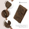ekavale Women Blossom Pattern Leather Wallet for Women Medium Batch