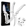 Jasni Heavy Duty Kitchen Shears, Spring Loaded Poultry Shears Stainless