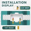 Washing Machine Outlet Box, Niikappu 1/2 Inch MIP Sweat Inlet