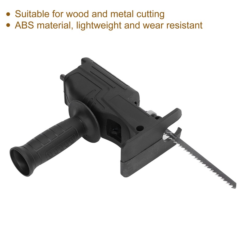 Electric Drill to Reciprocating Saw Adapter Chainsaw Conversion Head Saw