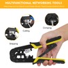 RJ45 Crimp Tool Kit for Cat5 Cat5e Cat6 Modular Plugs