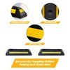 VaygWay Heavy Duty Rubber Parking Curb Guide –Car Block -