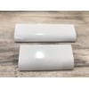 HONJIE 10Pcs 4.72" White Arc Surface Pull,White Edge Pulls Furniture