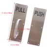 Aimyoo Stainess Steel Door Handle, Pull and Push Plate Commercial
