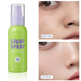 メイクキープミスト 化粧崩れ防止スプレー, 皮脂くずれ防止 テカリ防止 化粧キープミスト #ライトタイブ-100ml