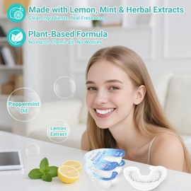 Travel Retainer Cleaner Clear Aligner Cleaner, Cleaners for Mouth Guard Night Guard, Remove Odors, Discoloration, Stains & Plaque, Mint(10 Pcs)