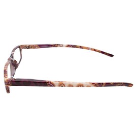 Calabria 756 Paisley Print Reading Glasses +2.75 Purple Womens Designer Trendy Chic Readers Fashion Stylish Eyeglass w/Case