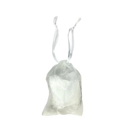 Reusable Net Fabric Drawstring Pouch for Dry Fruits – Gift Bags for Wedding, Festive, Party Favors – Pack of 10 (White)