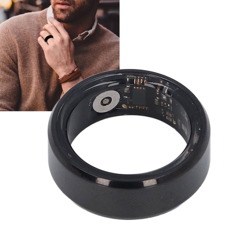 Smart Health Ring IP68 Waterproof Bluetooth Connection Rechargeable Pedometer Health
