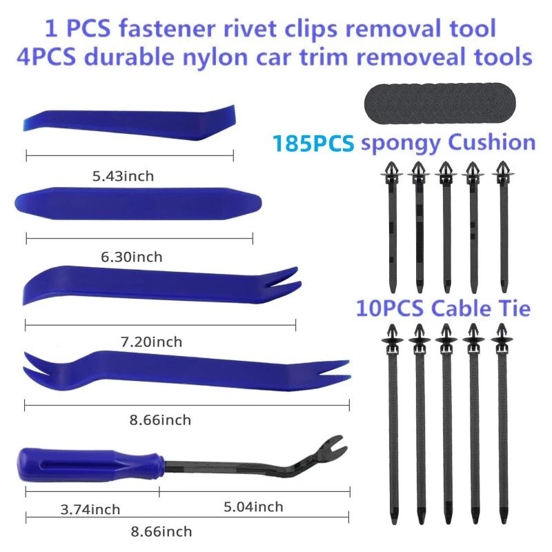 Unbranded 1000Pcs Car Retainer Clips Fasteners Push Trim Clips Pin