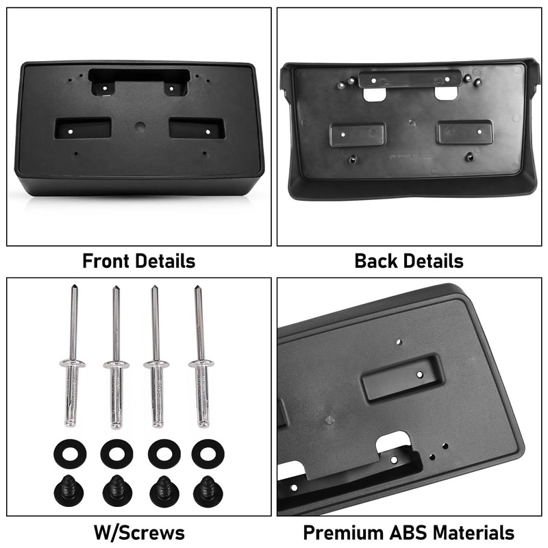 Abodvu Compatible with Chevy Silverado 1500 Front License Plate Bracket