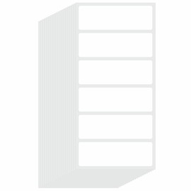 Hycodest 120 Pcs All-Purpose Removable Labels No Residue Write On Labels for Food Containers 20 Sheets Per Pack (76x25mm)