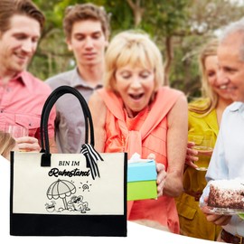 HeDaKang Gift for Wife Man Shopping Bags - Gifts Jute Bag Funny Gift for Women Men, White