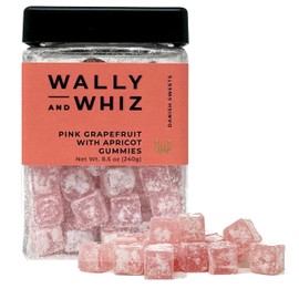 Wally & Whiz Danish Gummy Candy Grapefruit with Apricot Vegan Gummy Candy, Gluten-Free Gummies 8.5 Ounce