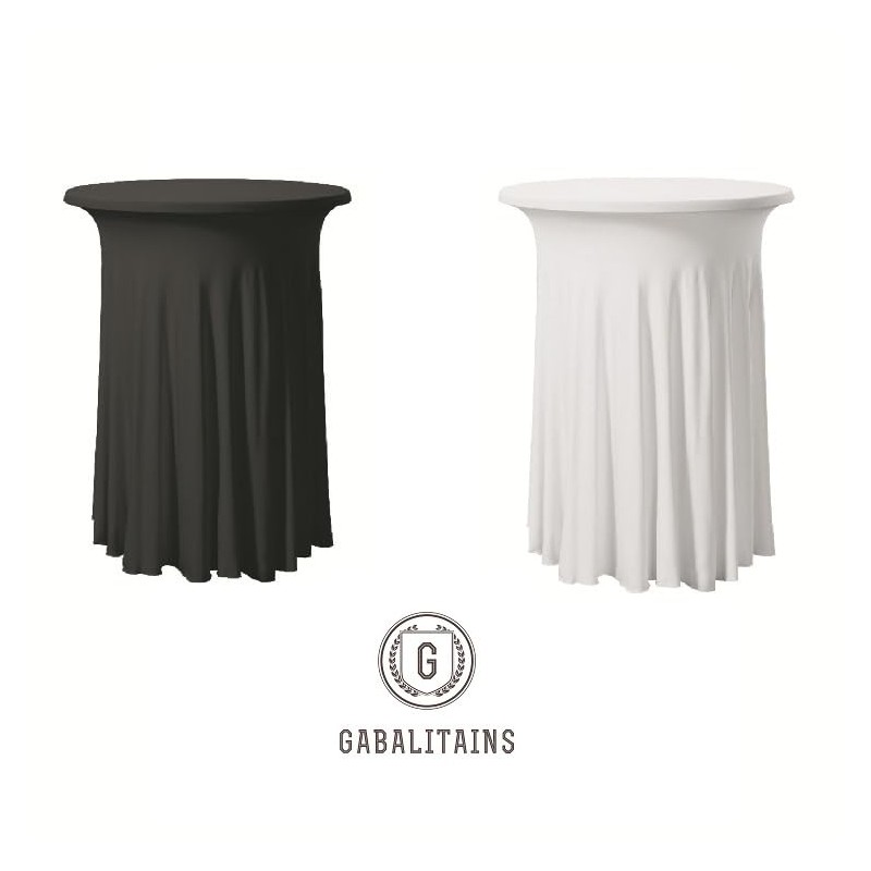 GABALITAINS Tablecloth Spandex Underskirt Dining Table Cloth Stretchy Round Stand