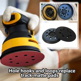 ATIODYUUK 2 Pack 5" 8 Hole Sander Pad for Dewalt DWE6421K 5 inch Random Orbit Sander - ...