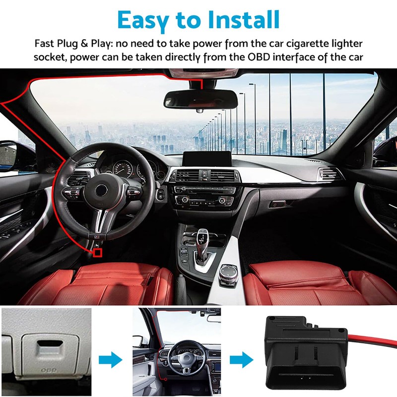 MAX COOL Car Hard Wire Kit for Smart Dash Cams