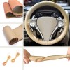 CHUSYYRAY Car Steering Wheel Cover Genuine Leather Sport DIY With
