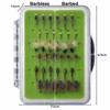 BRAIRIA Barbless Trout Flies – 36PCS (18 Barbless + 18
