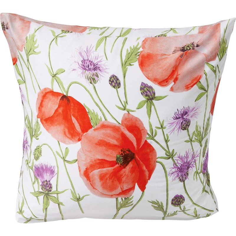 Erwin Müller Maco Satin Cushion Cover Orange / White Size