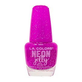 L.A. COLORS Neon Jelly Polish, Purple Shock CNL367