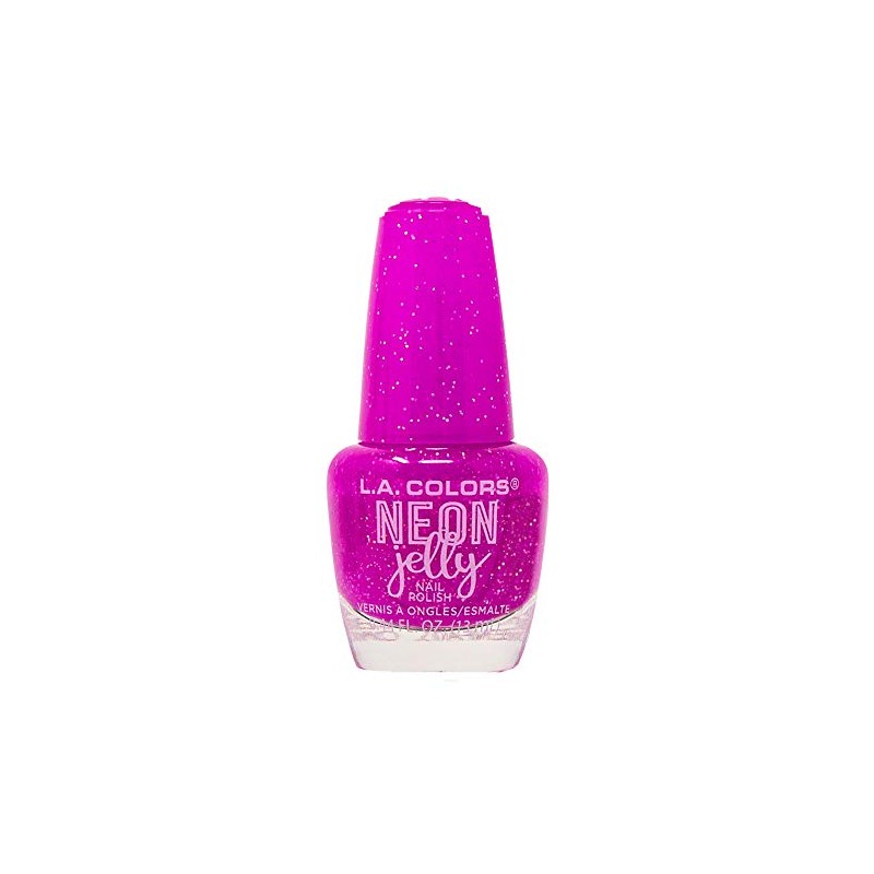 L.A. COLORS Neon Jelly Polish, Purple Shock CNL367