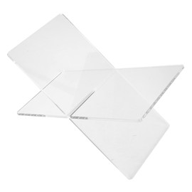 Garneck Acrylic Book Stand Quran Holder X Shape Transparent Book Holder for Kitchen and Office Sturdy Reading Stand Made of High-Quality Acrylic Ideal for Books Notes and Recipes
