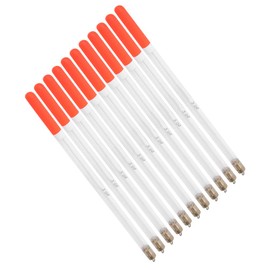 Fishing Bobber Set, Fishing Float Bobbers, 10 Pieces Durable Plastic Fishing Floats, Bobber Rod Tube, Multipurpose Fish Food Bait Accessories Set (2.0 Transparent) (2.0 Transparent)