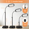 30X/10X Floor Magnifying Glass with Light and Stand, 45 LED