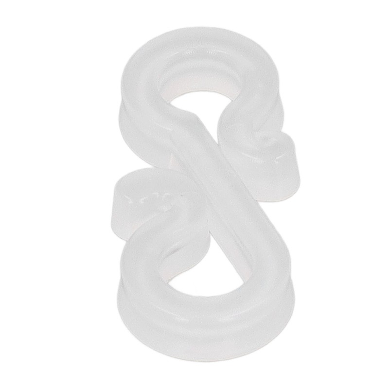 150Pcs S Shaped Hooks Sturdy Durable Plastic Dual Ends Multipurpose