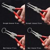 TOOLEAGUE 4 Pcs Snap Ring Pliers Set, Circlip Pliers, 9
