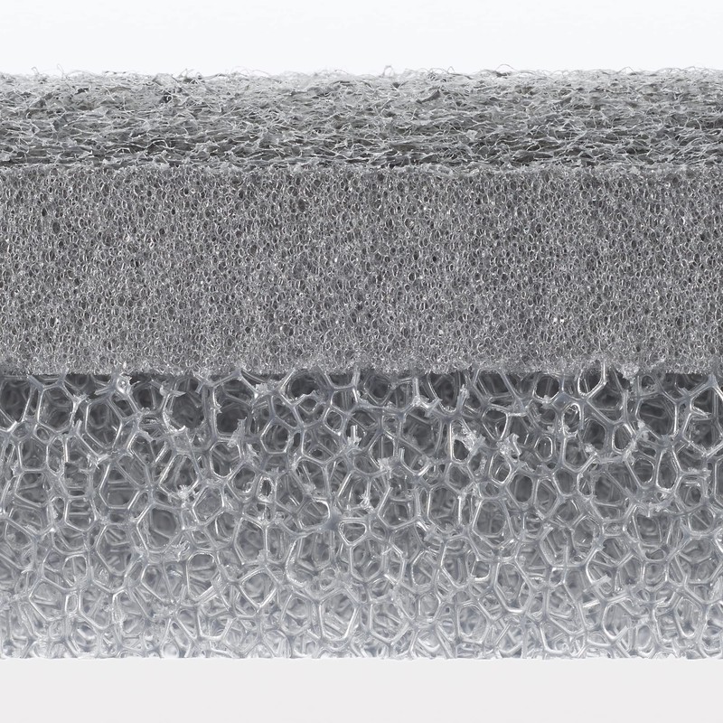 Mujinrushi Ryohin Urethane Foam Three-Layer Sponge 6×12×3.5cm Gray 3-Piece Set